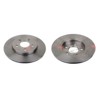 2 brake discs rear axle full Ø 280 mm 12 mm FTE...