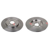 2 brake discs rear axle full Ø 278 mm 9 mm FTE for...
