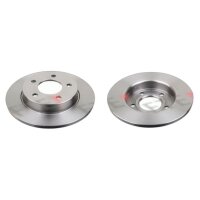 2 brake discs rear axle full Ø 265 mm 11 mm FTE...