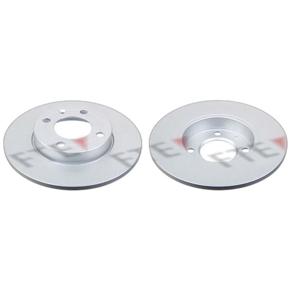 2 brake discs front axle full Ø 239 mm 10 mm FTE for e.g. SEAT AROSA