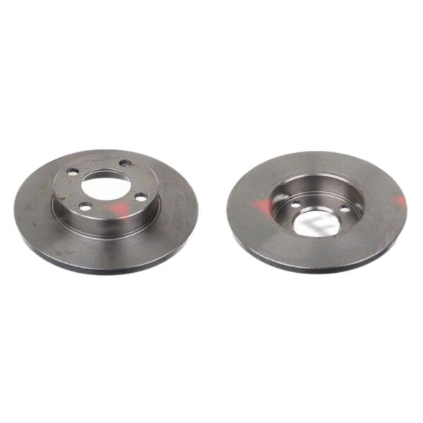 2 brake discs front axle full Ø 256 mm 13 mm FTE for e.g. AUDI 80