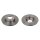2 brake discs front axle full Ø 256 mm 13 mm FTE for e.g. AUDI 80