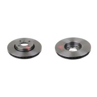 2 brake discs front axle ventilated Ø 278 mm 24 mm...