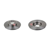 2 brake discs front axle full Ø 257 mm 12 mm FTE...