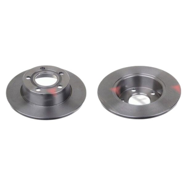 2 Bremsscheiben Hinterachse voll Ø 255 mm 9,8 mm FTE für u.a. AUDI A6