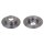 2 Bremsscheiben Hinterachse voll Ø 255 mm 9,8 mm FTE für u.a. AUDI A6