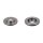 2 brake discs front axle ventilated Ø 247 mm 18 mm FTE for e.g. NISSAN ALMERA