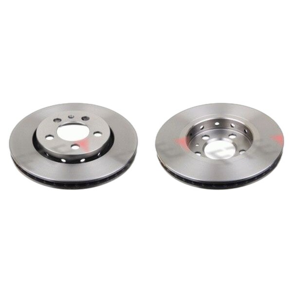 2 brake discs rear axle ventilated Ø 256 mm 22 mm FTE for e.g. VW GOLF