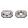 2 brake discs rear axle ventilated Ø 256 mm 22 mm FTE for e.g. VW GOLF