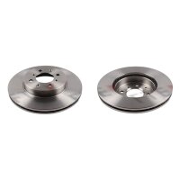 2 brake discs front axle ventilated Ø 263 mm 21 mm...