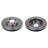 2 brake discs front axle ventilated Ø 258 mm 24 mm...