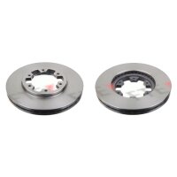 2 brake discs front axle ventilated Ø 277 mm 26 mm...