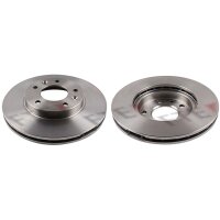 2 brake discs front axle ventilated Ø 274 mm 24 mm...