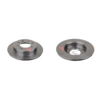 2 brake discs rear axle full Ø 258 mm 10 mm FTE...