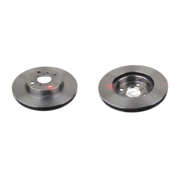 2 brake discs front axle ventilated Ø 255 mm 20 mm FTE for e.g. TOYOTA IQ