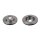 2 brake discs front axle ventilated Ø 255 mm 20 mm FTE for e.g. TOYOTA IQ