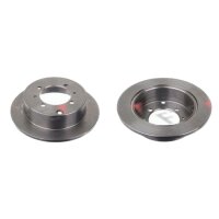 2 brake discs rear axle full Ø 262 mm 10 mm FTE...