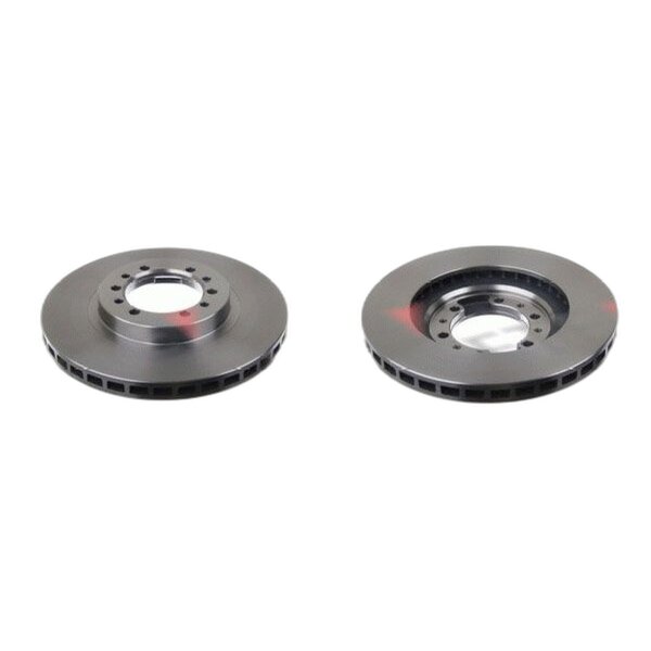 2 brake discs front axle ventilated Ø 276 mm 24 mm FTE for e.g. MITSUBISHI