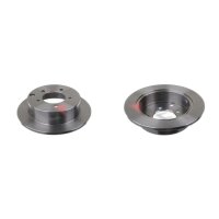 2 brake discs rear axle full Ø 262 mm 10 mm FTE...