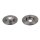 2 brake discs rear axle full Ø 278 mm 10 mm FTE for e.g. OPEL ZAFIRA