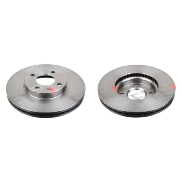 2 brake discs front axle ventilated Ø 256 mm 24 mm FTE for e.g. CHEVROLET AVEO