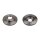 2 brake discs front axle ventilated Ø 240 mm 21.9 mm FTE for e.g. AUSTIN