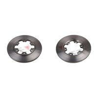 2 brake discs rear axle full Ø 308 mm 18 mm FTE...