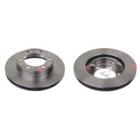 2 brake discs front axle ventilated Ø 296 mm 25 mm...