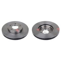 2 brake discs front axle ventilated Ø 278 mm 25 mm...