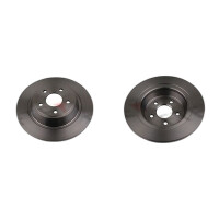 2 brake discs rear axle full Ø 302 mm 11 mm FTE...