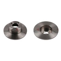 2 brake discs front axle full Ø 255 mm 12.7 mm FTE...