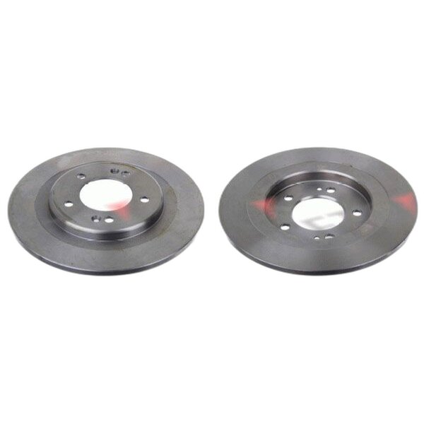 2 brake discs rear axle full Ø 284 mm 10 mm FTE for e.g. HYUNDAI i40