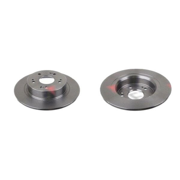 2 brake discs rear axle full Ø 282 mm 9 mm FTE for e.g. HONDA ACCORD