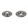 2 brake discs rear axle full Ø 302 mm 10 mm FTE for e.g. MITSUBISHI