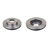 2 brake discs front axle ventilated Ø 256 mm 22 mm...