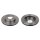 2 Bremsscheiben Vorderachse belüftet Ø 232 mm 18 mm FTE für u.a. NISSAN ALMERA