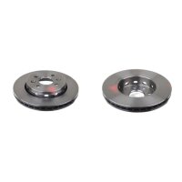 2 brake discs front axle ventilated Ø 258 mm 24 mm...