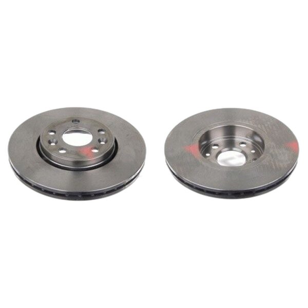 2 brake discs front axle ventilated Ø 280 mm 24 mm FTE for e.g. RENAULT MEGANE