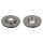 2 brake discs front axle ventilated Ø 280 mm 24 mm FTE for e.g. RENAULT MEGANE