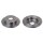 2 brake discs rear axle full Ø 297 mm 11 mm FTE for TOYOTA VERSO and others