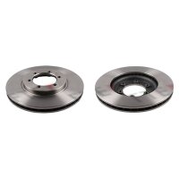2 brake discs front axle ventilated Ø 278 mm 24 mm...
