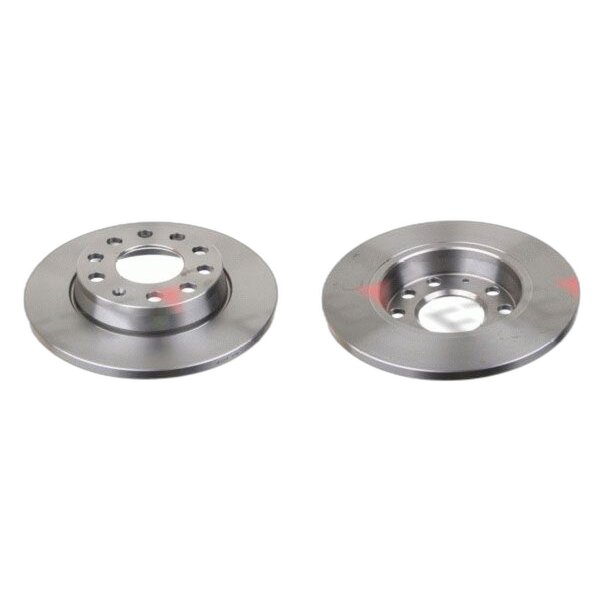 2 brake discs rear axle full Ø 255 mm 12 mm FTE for e.g. AUDI A4