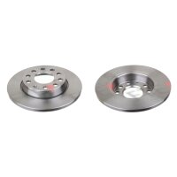 2 brake discs rear axle full Ø 255 mm 12 mm FTE...