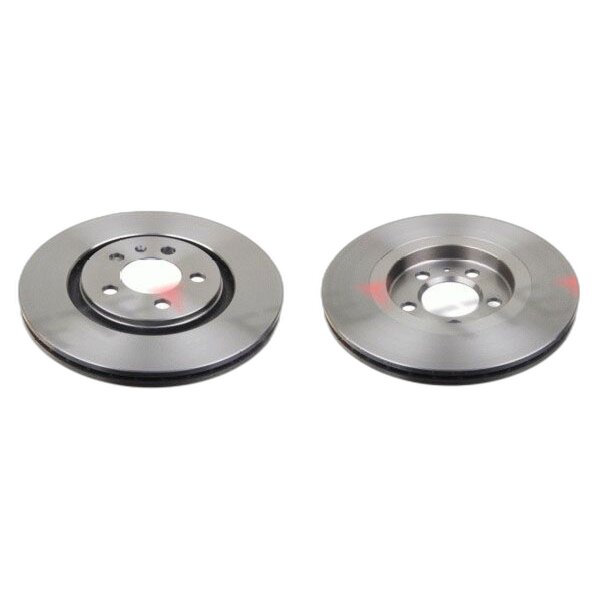 2 brake discs front axle ventilated Ø 280 mm 22 mm FTE for e.g. VW GOLF