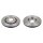 2 brake discs front axle ventilated Ø 280 mm 22 mm FTE for e.g. VW GOLF