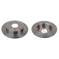 2 brake discs rear axle full Ø 262 mm 10 mm FTE...