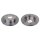 2 brake discs rear axle full Ø 282 mm 12 mm FTE for e.g. HONDA FR-V
