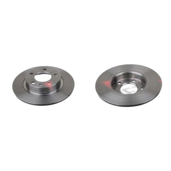 2 brake discs rear axle full Ø 264 mm 10 mm FTE for e.g. OPEL CORSA