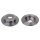 2 brake discs rear axle full Ø 302 mm 12 mm FTE for e.g. LAND ROVER