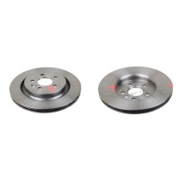 2 brake discs rear axle ventilated Ø 302 mm 22 mm...